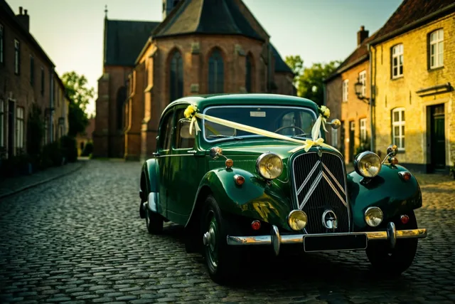 Getrouwd met een groene oldtimer