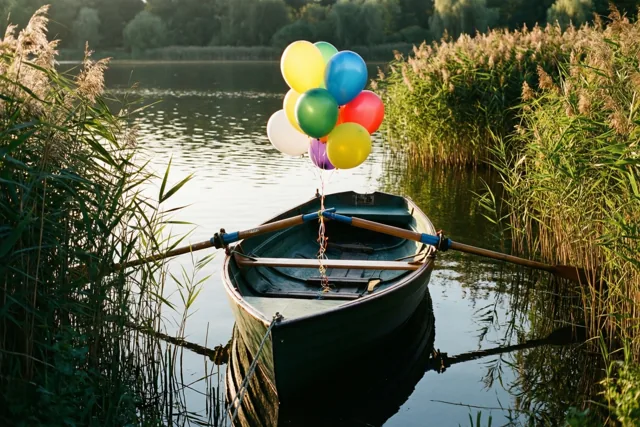 Een bootje vol verjaardagsvreugde