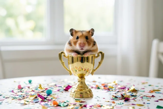Een beker vol hamsterpret