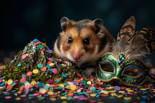 Kleine hamster, chic carnaval