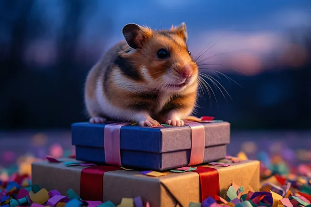 Kleine hamster, dikke proficiat