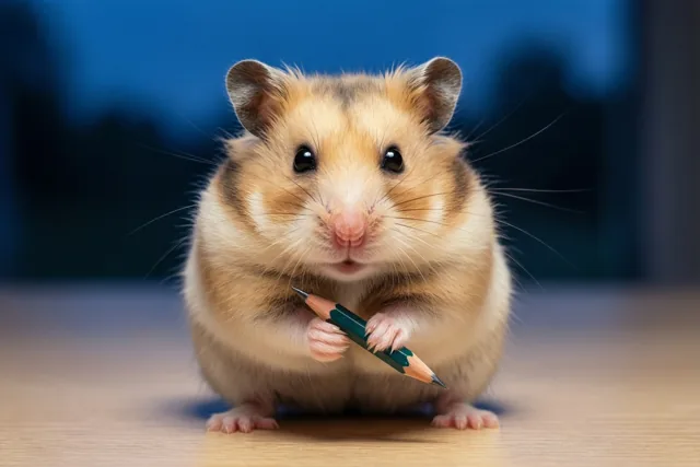 Een hamstertje als studiegenoot