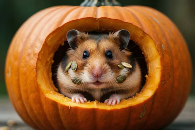 Een hamster in het griezelhuis