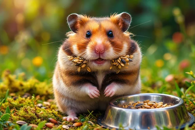 Klein hamstertje, grote voorraad
