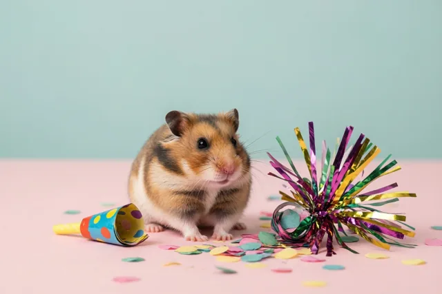 Een hamstertje vol feest