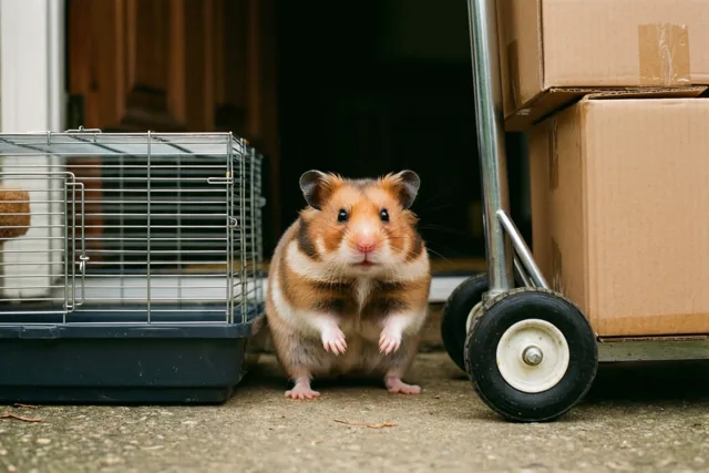 Kleine hamster, grote verhuis