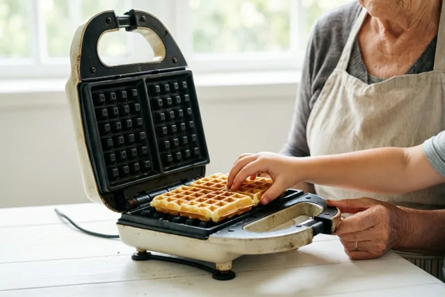 Oma bakt, ik help proeven