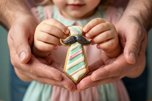 Een koekjessnor voor papa