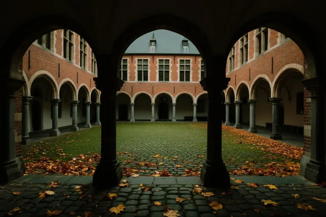 Stilte tussen de herfstbladeren