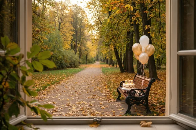 Een verjaardag in herfstlicht