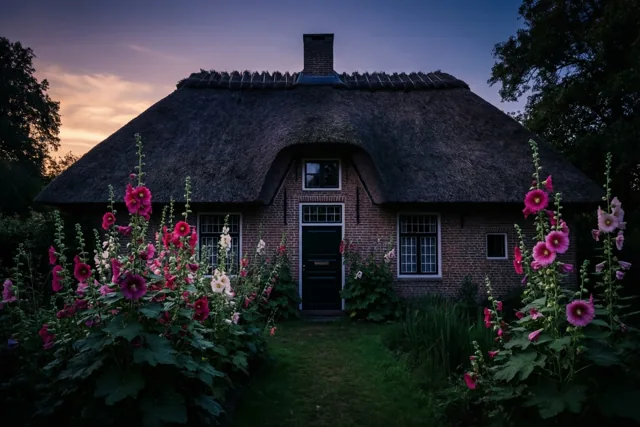 Avondgroet van het platteland