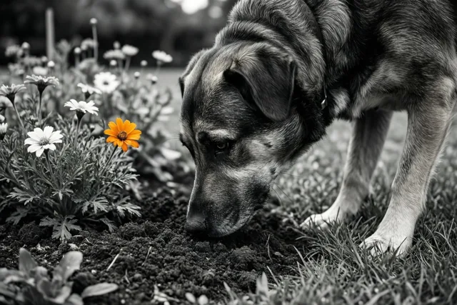 Hond met een klein excuus