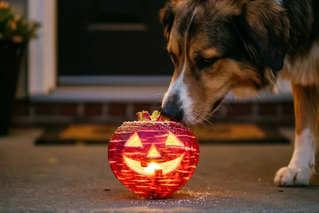 Sintlicht voor een nieuwsgierige hond