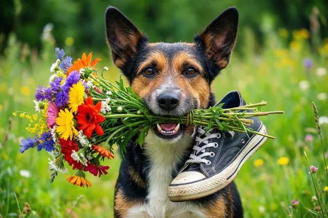 Bloemen mee, sorry erbij