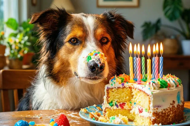 De hond heeft al voorgeproefd