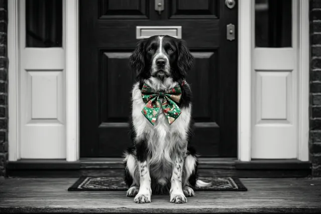 De hond is al feestklaar