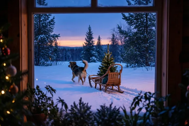 Daar komt kerst aangesleed