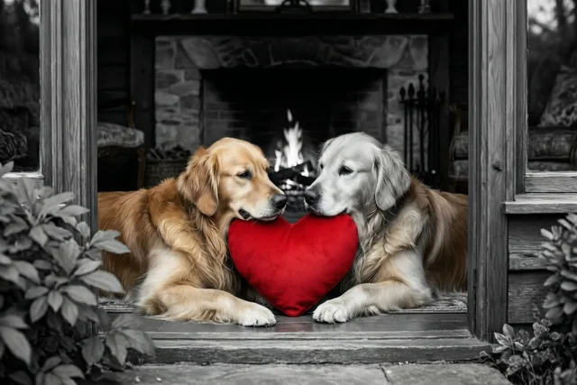 Twee honden bewaken ons hart