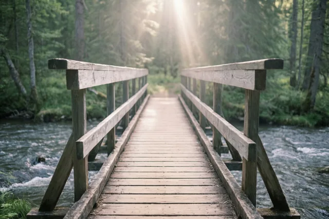 Een brug naar wat rust