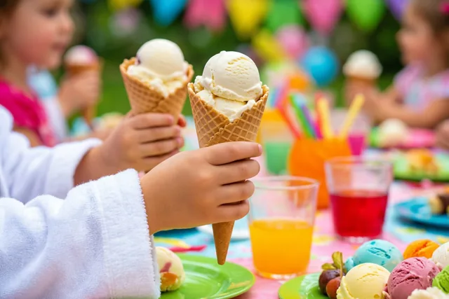 Een kleurrijk feest met ijsjes