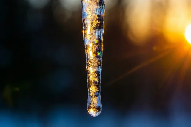Een gouden randje winter