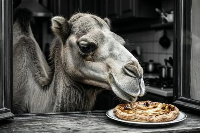 Taart op kameelhoogte
