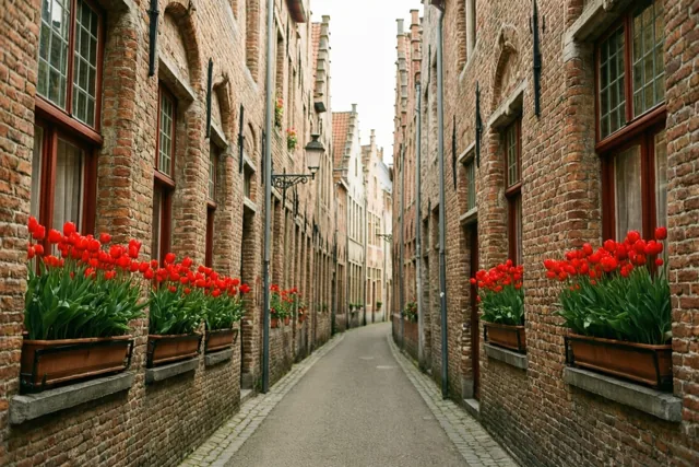 Een straatje vol lentegroeten