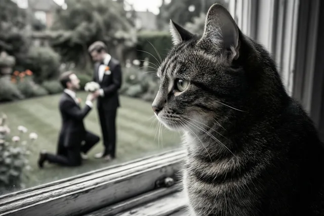 De kat bij hun aanzoek