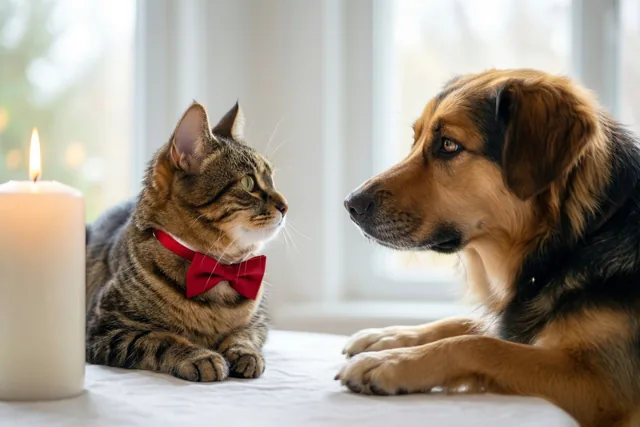 Liefde tussen hond en kat