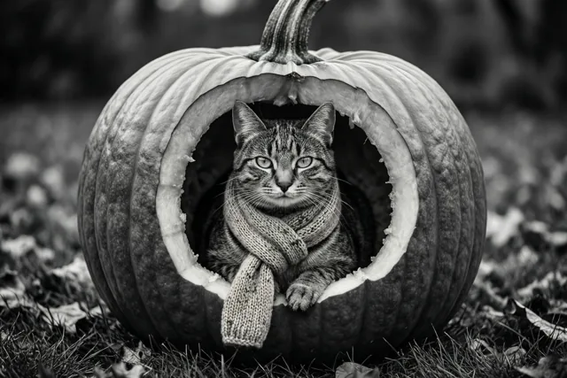 Herfstnest met snorharen