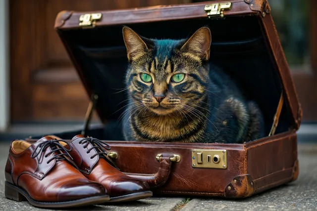 Een kat als werkbagage