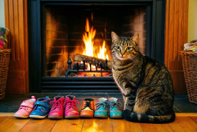 Een kat tussen de schoentjes