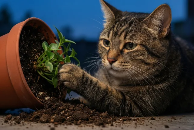 Sorry voor de rommel, poes