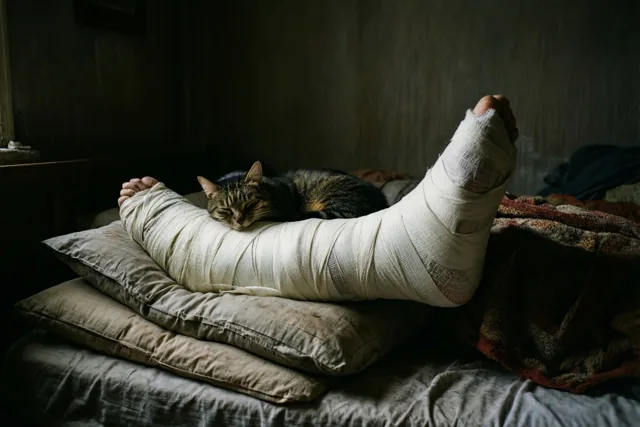 Gips met een spinnende bijlage