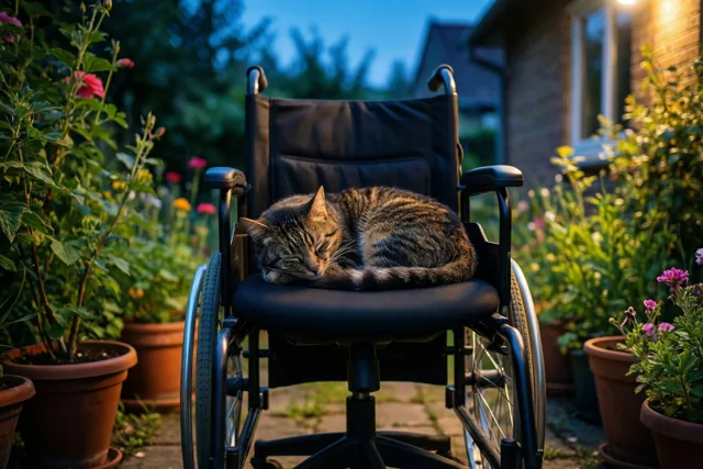 Kat op stoel, jij met pensioen