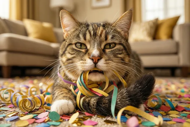 Poes zit in de serpentijnen