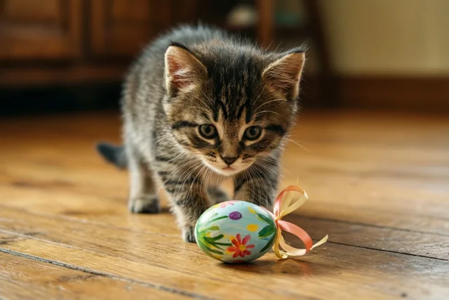 Dit paasei is voor de kat