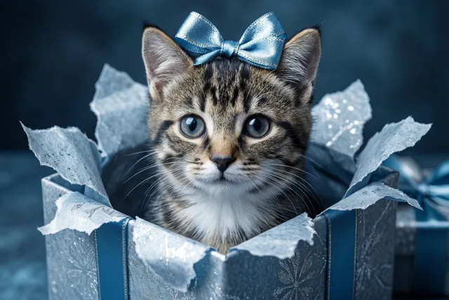 Een kitten voor de jarige