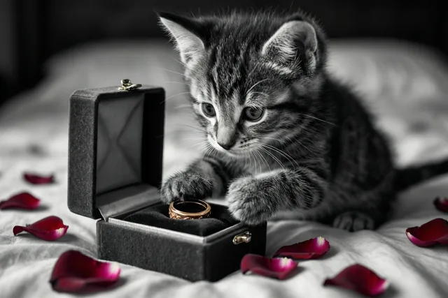 Een gouden ring voor kattenliefhebbers