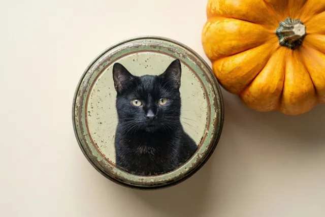 Halloween uit een oud blikje