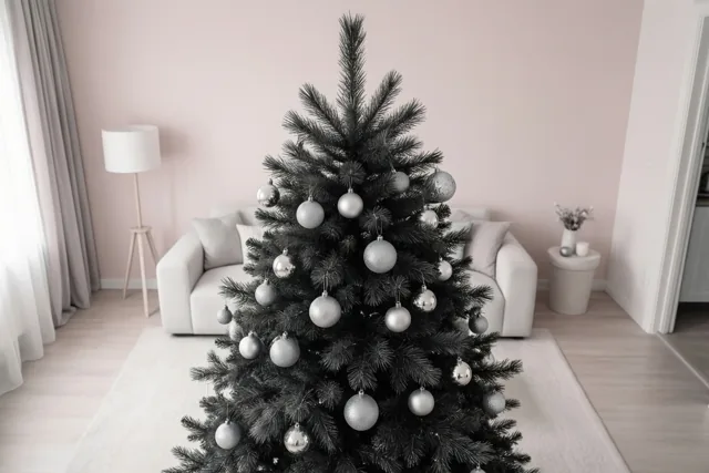 Kerst in zachtroze en zilver