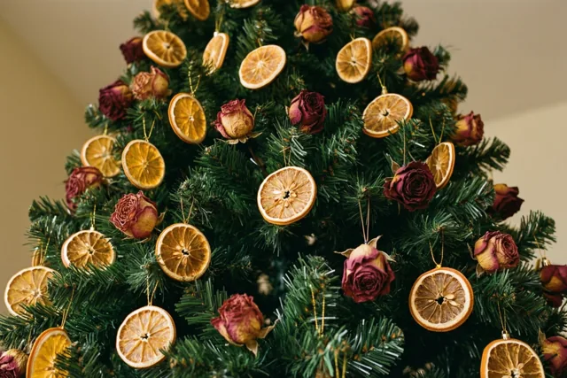 Kerst in rozen en sinaasappel