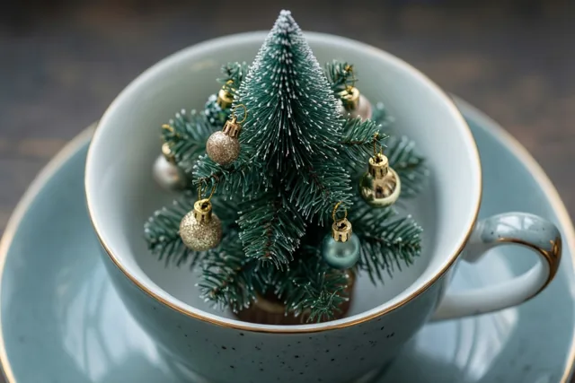 Een winters kopje kerstliefs