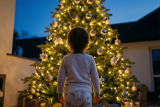 Kleine ogen vol kerstlicht