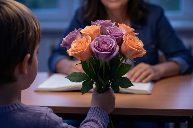 Rozen als dankjewel