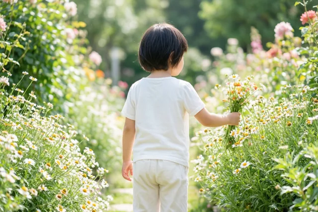 Met madeliefjes naar mama