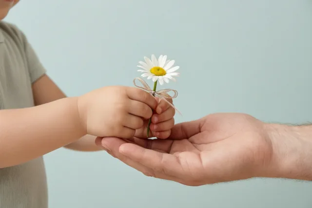 Een madeliefje vol kinderlijke dank