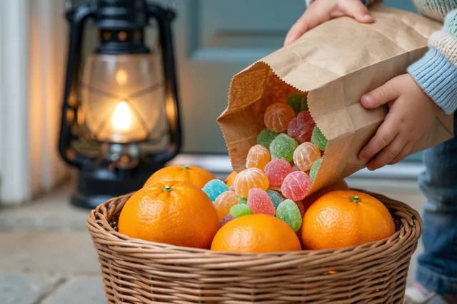 Kleine handen, veel lekkers