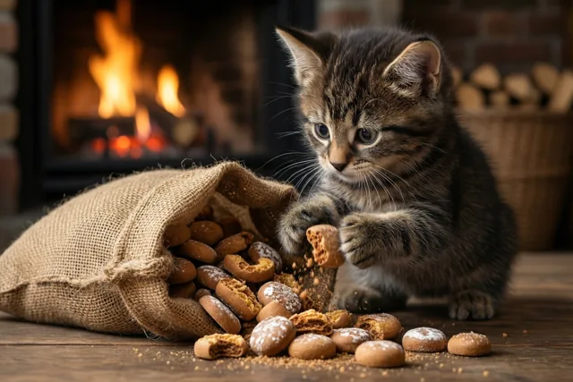 Kattenstreken bij de sintenzak