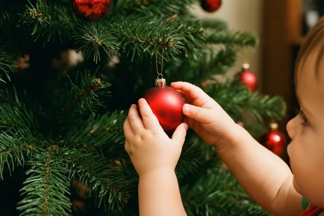 Kerstgeluk in kleine handjes
